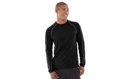 Deion Long-Sleeve EverCool&trade; Tee-M-Black