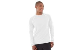 Deion Long-Sleeve EverCool&trade; Tee-S-White