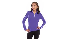 Olivia 1/4 Zip Light Jacket-XL-Purple