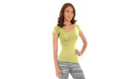 Desiree Fitness Tee-XL-Yellow